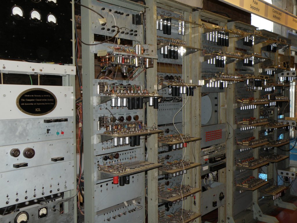 Figure 4 — Replica of the Manchester "Baby" (Small-Scale Experimental Machine), which on 21 June 1948 ran the world's first stored program. Photo: File:The-baby-replica-mosi-manchester-gt-britain-1…